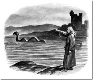 St Columba and Nessie
