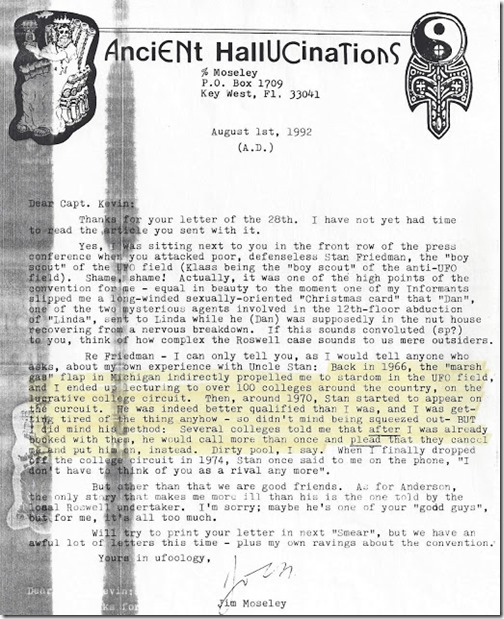 Moseley Letter