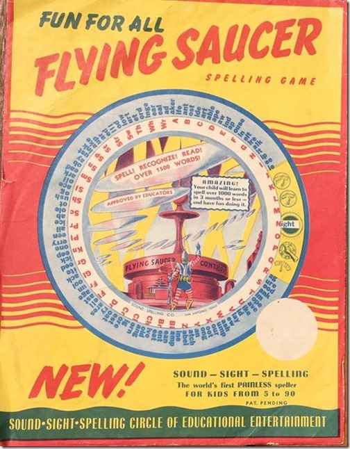 Flying Saucer Spelling Game 1949