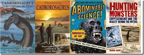Naden-Habour-Cadborosaurus-carcass-Nov-2020-books-that-discuss-Cadborosaurus-montage-1388px-192kb-Nov-2020-Tetrapod-Zoology
