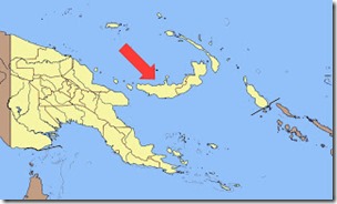 Map of Papua New Guinea. including New Britain, NordNordWest-Wikipedia CC BY-SA 3.0 licence