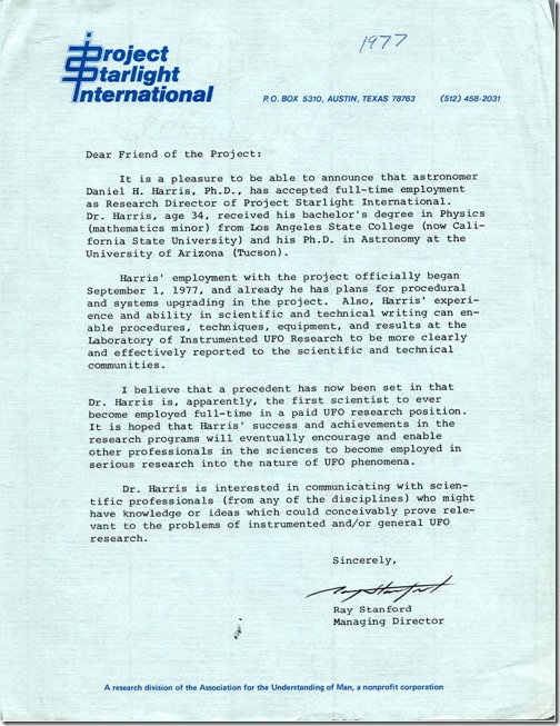 Ray-Stanford-letter-on-hire-of-Daniel-H.-Harris--Ph.D.--Sept.-1977--2