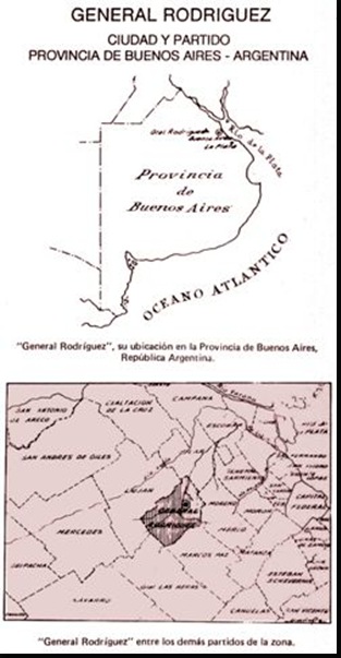 Gral Rodríguez (1) Plano ubicación del Partido
