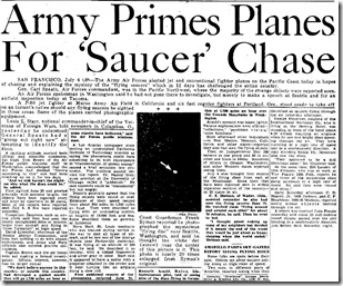 Army Primes Planes for Saucer Chase - Amarillo Daily News 7-7-1947