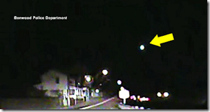 Mysterious Bright, Greenish UFO Caught on Police Cam (West Virginia) 11-3-14