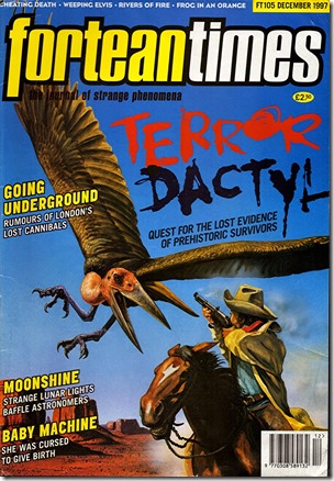Thunderbird cover, FT 105, Dec 1997, Steve Kirk-Fortean Times