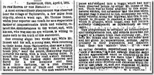 A Most Extraordinary Phenomenon in Taylorsville - The New York Herald 4-5-1873