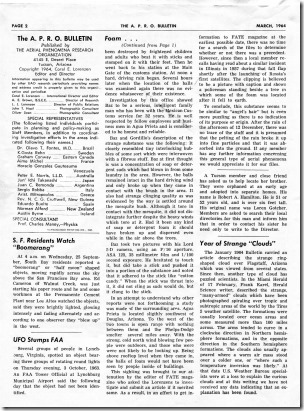 APRO Bull, March 1964-p 2