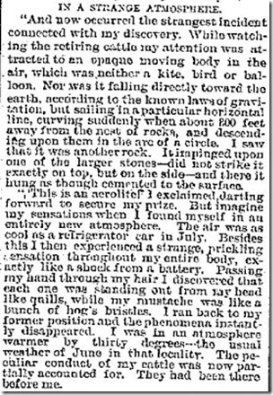 In A Strange Atmosphere - Galveston Daily News, 15-6-1888