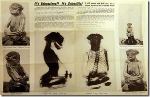 Pedro, Wyoming mini-mummy, poster, public domain