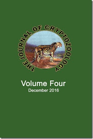 Journal of Cryptozoology, Vol 4
