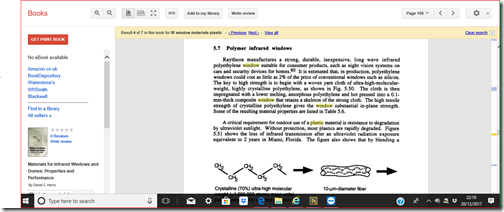 Polymer window