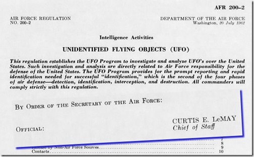 Air Force Regulation 200-2, Unidentified Flying Objects Reporting