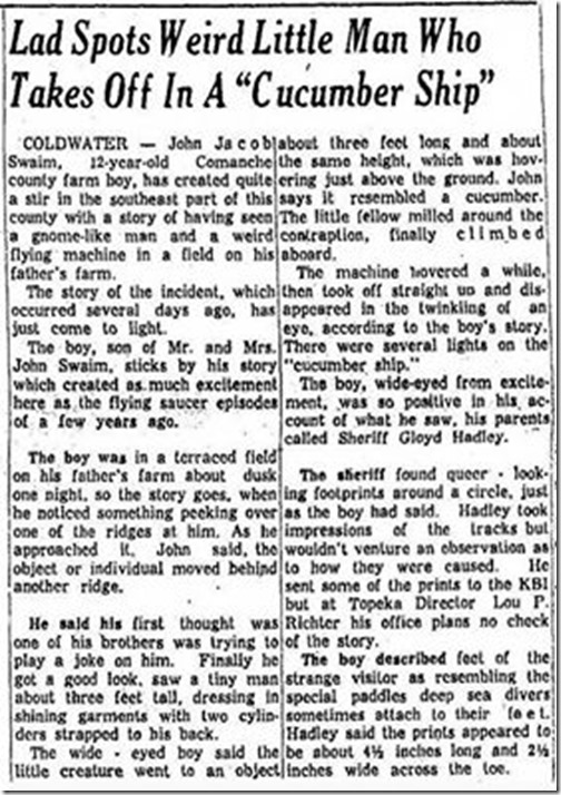 Cucumber Hutchinson News Sept 15 1954