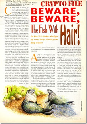 Fish With Hair, my June 1996 WAA article