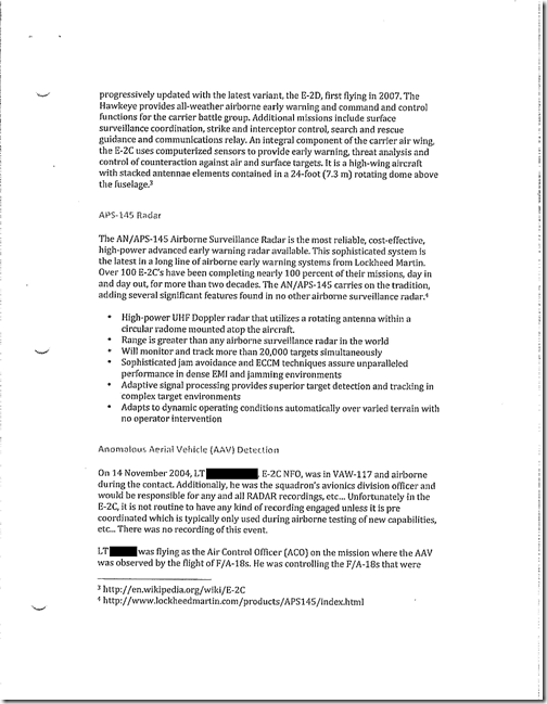 Confidential Military Report on 'Tic Tac UFO (Pg 4) - Undated
