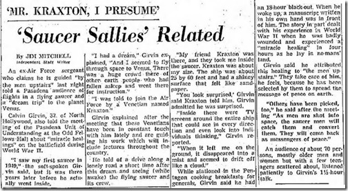 Pasadena Independent, Febr 19 1959 Girvin
