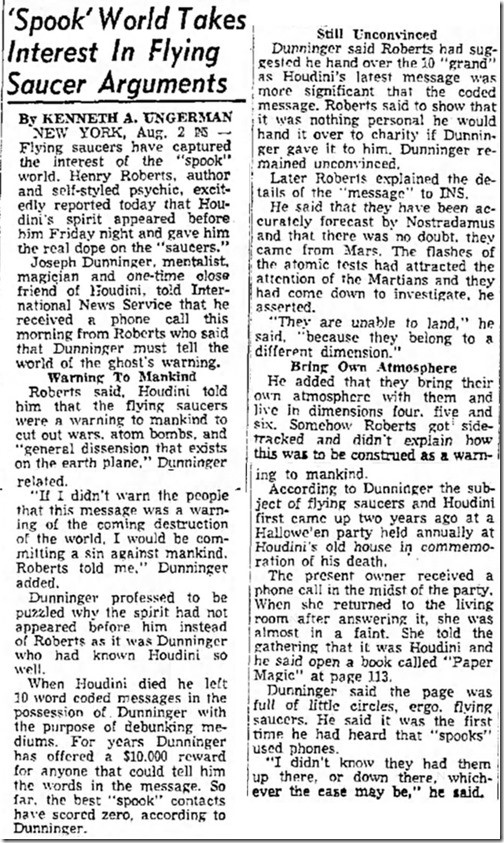 Lubbock_Avalanche_Journal_Aug_3_1952_saucers spooks