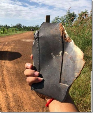MYSTERY PIECES OF UFO LAND IN REMOTE VILLAGE IN CAMBODIA