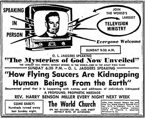 Los Angeles Times Dec. 12, 1953 Jaggers TV