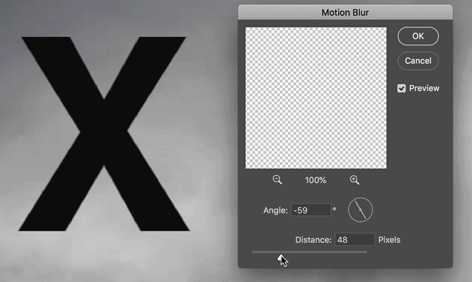 X-blur-animation