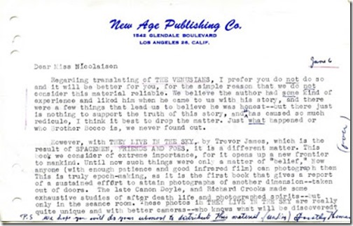 580606 Letter from Dorothy Thomas, New Age Publishing Co to Edith Nicolaisen bl