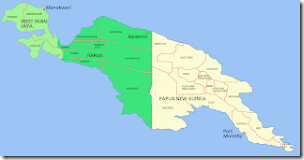 New Guinea political map