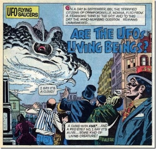 UFO Flying Saucers #3, Gold Key, 1972 Splash