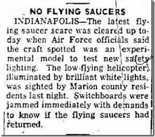 Tipton Tribune IN, April 3, 1953 Helicopter