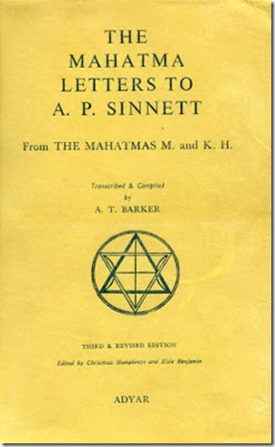 Sinnett The Mahatma Letters bl