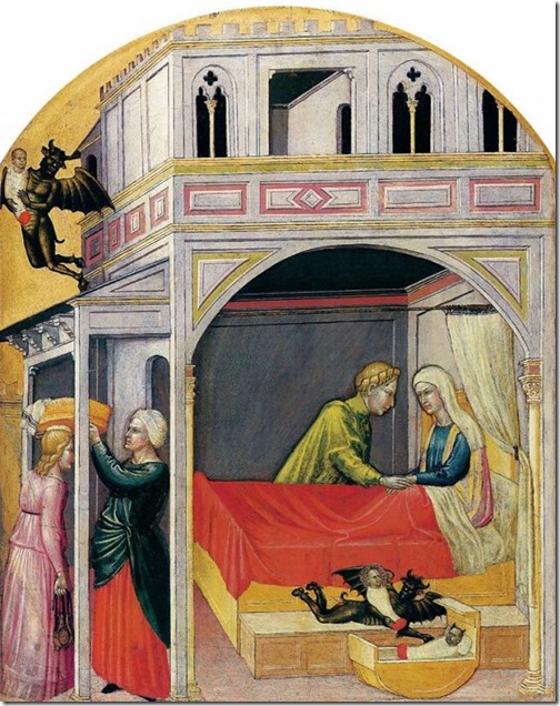 The-devil-swapping-a-baby.-Artist-Martino-di-Bartolomeo-Italian-15th-century.-640x808