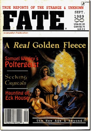 Golden Fleece, my article on front cover, Fate Sept 1989, vol 42, no 9, issue 474, pp46-52