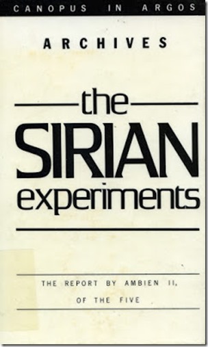 Lessing The Sirian Experiments bl