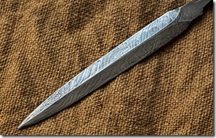 Damascus steel blade hand forging