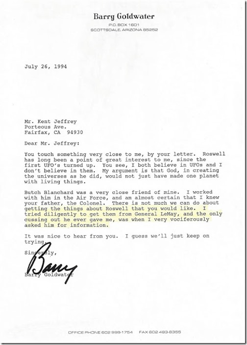 Goldwater Letter