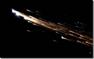 ¿Viste en Tampico luces en el cielo- Se observa basura espacial de cohete chino