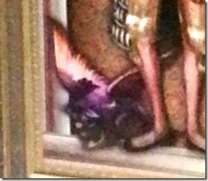 Purple winged mystery beast in William Peverel painting