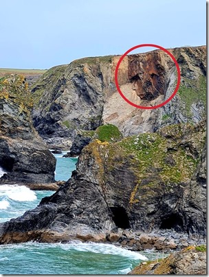 Bedruthan Steps in Cornwall