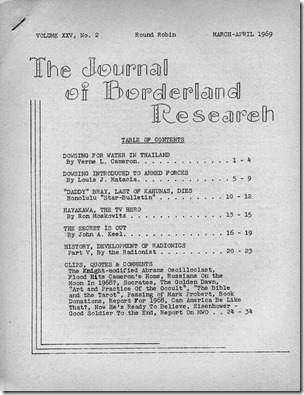 Journal of borderland Research bl