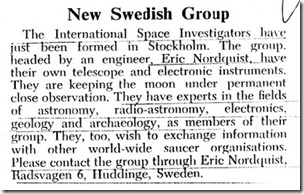 The International Space Investigators, FSR vol 5, no 2, March-April 1959 bl
