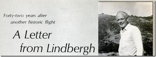 Letter Lindbergh