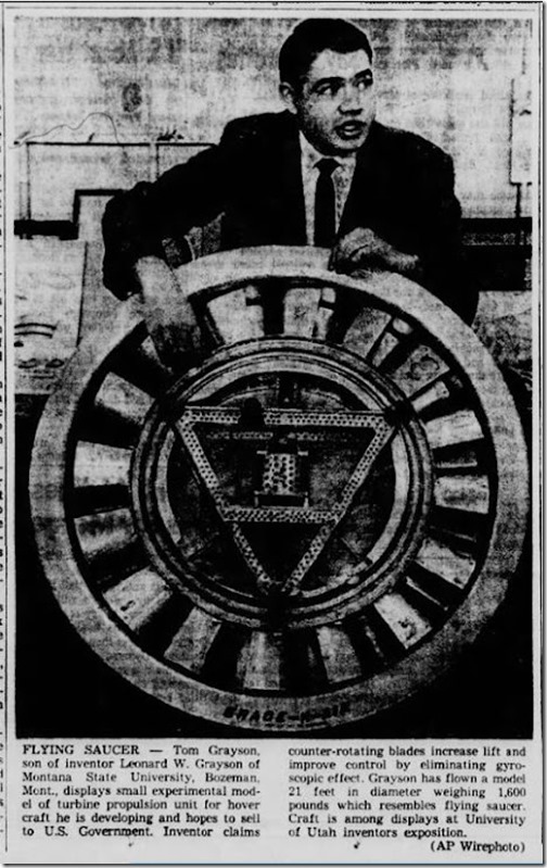 1967 05 06 Colorado Springs Gazette-Telegraph Colorado Springs, May 6, 1967