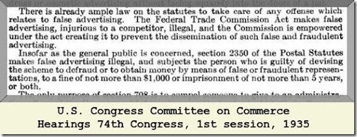 U.S. Congress Committee Hearings 1935
