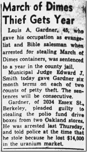 1956 02 14 Oakland Tribune, Feb. 14, 1956