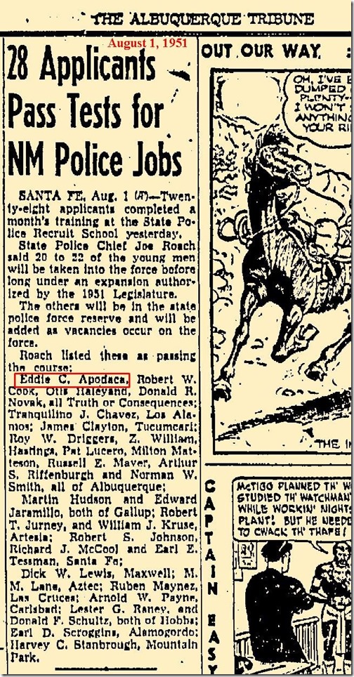 Apodaca-graduates-Albuquerque-Tribune-8-1-51