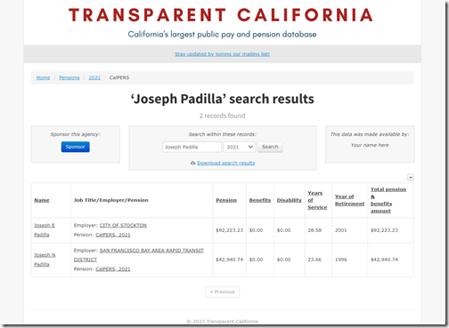 CalPERS-search-for--Joseph-Padilla--2021-pension--3-27-23-