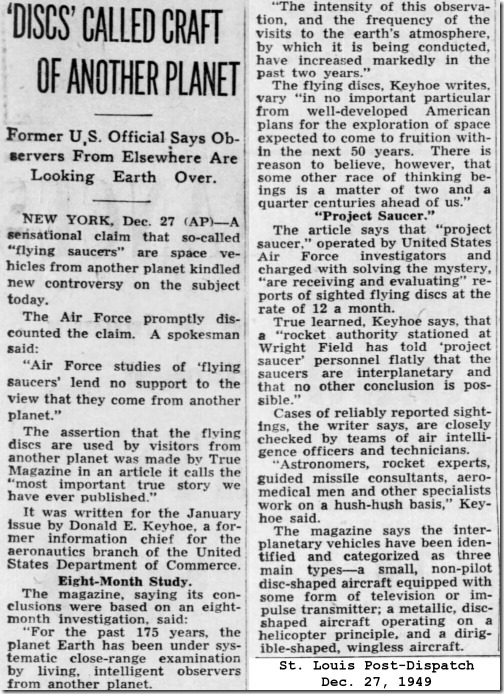 1949 12 27 St. Louis Post-Dispatch,  Dec. 27, 1949