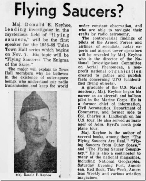 1958 09 07 Tulsa World, Sept. 7, 1958