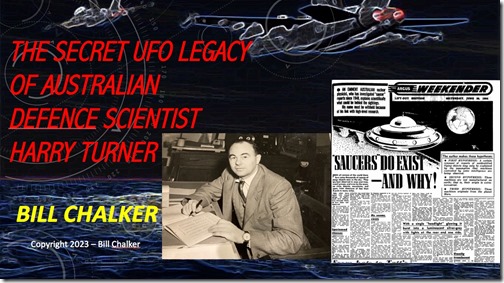 Bill Chalker powerpoint on Harry Turner 2 September 2023