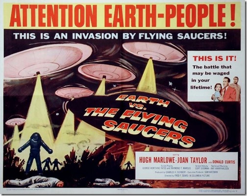 Earth vs the Flying Saucers poster